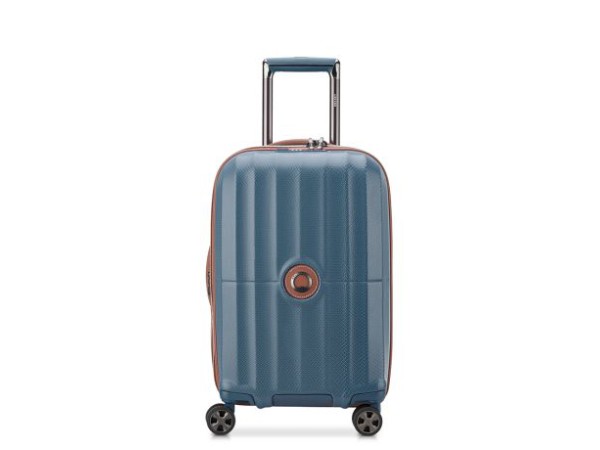 Delsey St Tropez 4 wiels Expandable koffer 55cm Blauw